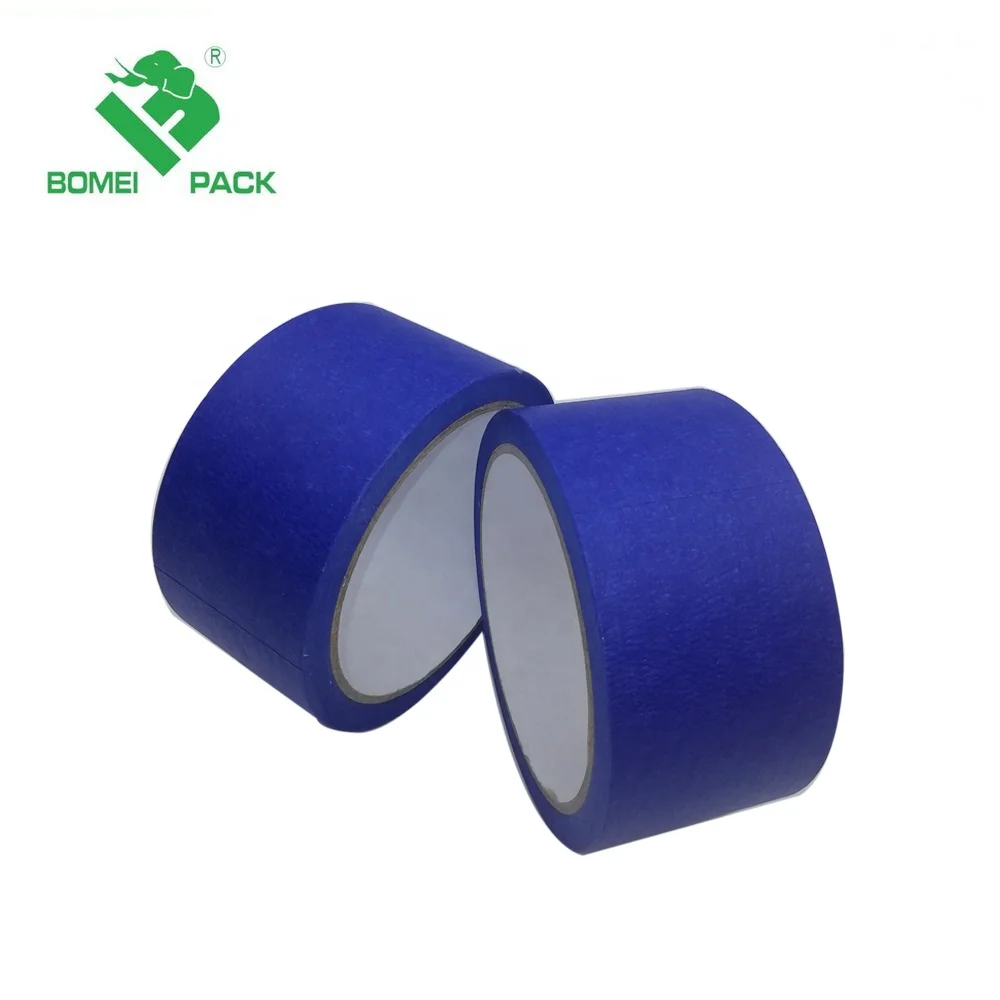 Bomei Factory Selling High Temperature Blue Color Crepe Paper Masking Tape For Car Paint decoration