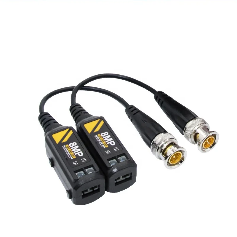 High Quality Video Balun 8Mp BNC Passive Have Anti-interference Protection Use 400M For Cctv Camera Security System