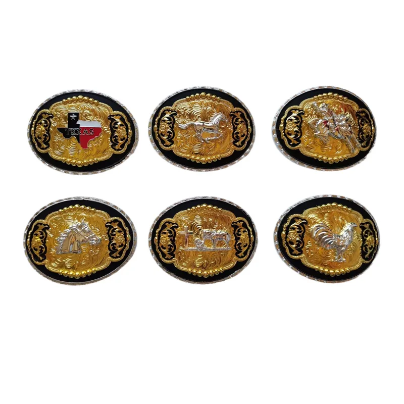 New Style Hot Sale Custom Horse Bull Mexico Cowboy Buckle Western Style Belt Buckle