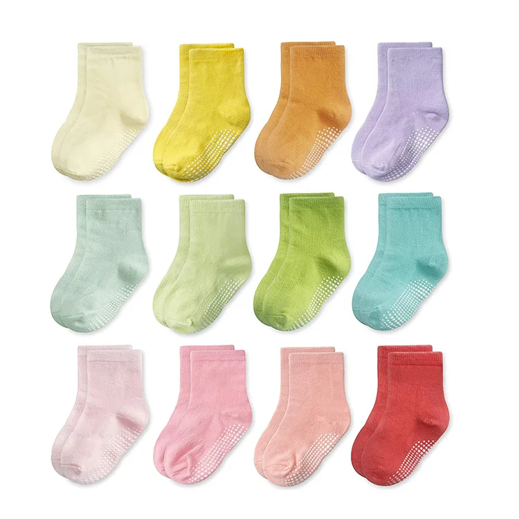 Wholesale High Quality Soft Breathable Anti-slip Cotton Kids Custom Print Socks For Baby