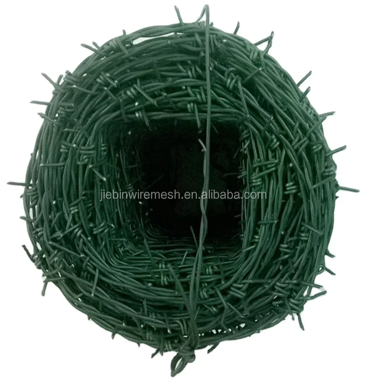 
High Quality Green Galvanized Concertina Razor Barbed Wire For Fencing 
