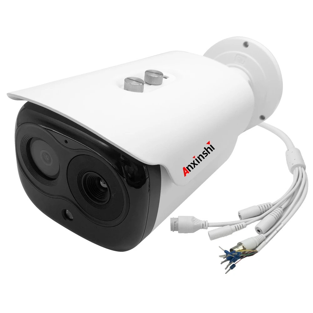 HD градусов обучающая BI-SPECTRAL металлический корпус пуля сетевая камера POE IP66 Водонепроницаемая тепловизионная