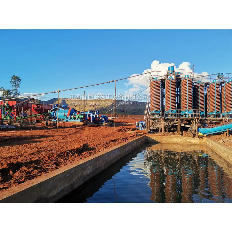 1000 tpd Lumpy chrome washing plant 46% beneficiation spiral chute chrome ore beneficiation plant