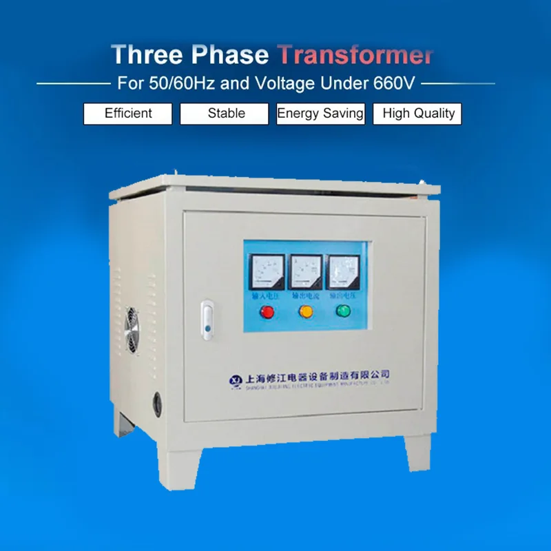 Dry Type 3 Three Phase Transformer 400v to 220v Step Down Transformer