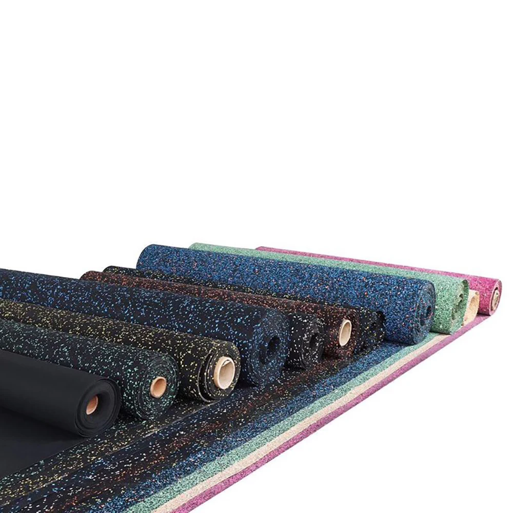 6mm EPDM Indoor gym rubber flooring roll for fitness center