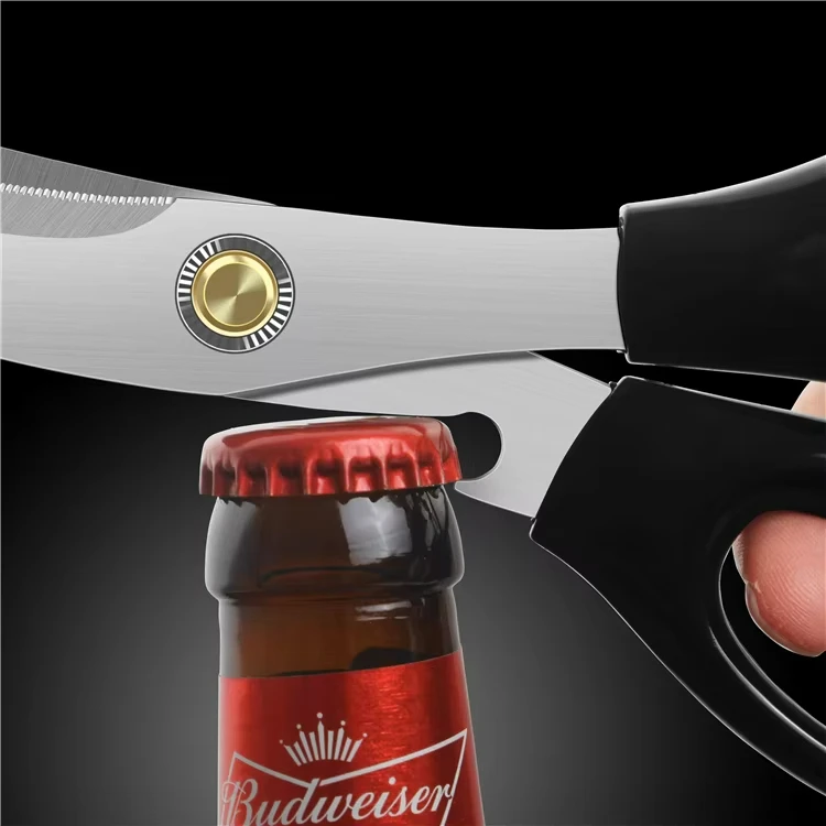 Kitchen Scissors Shears Korean Barbecue Scissors Stainless Steel Multi-Function Bottle Opener Home Commercial Use