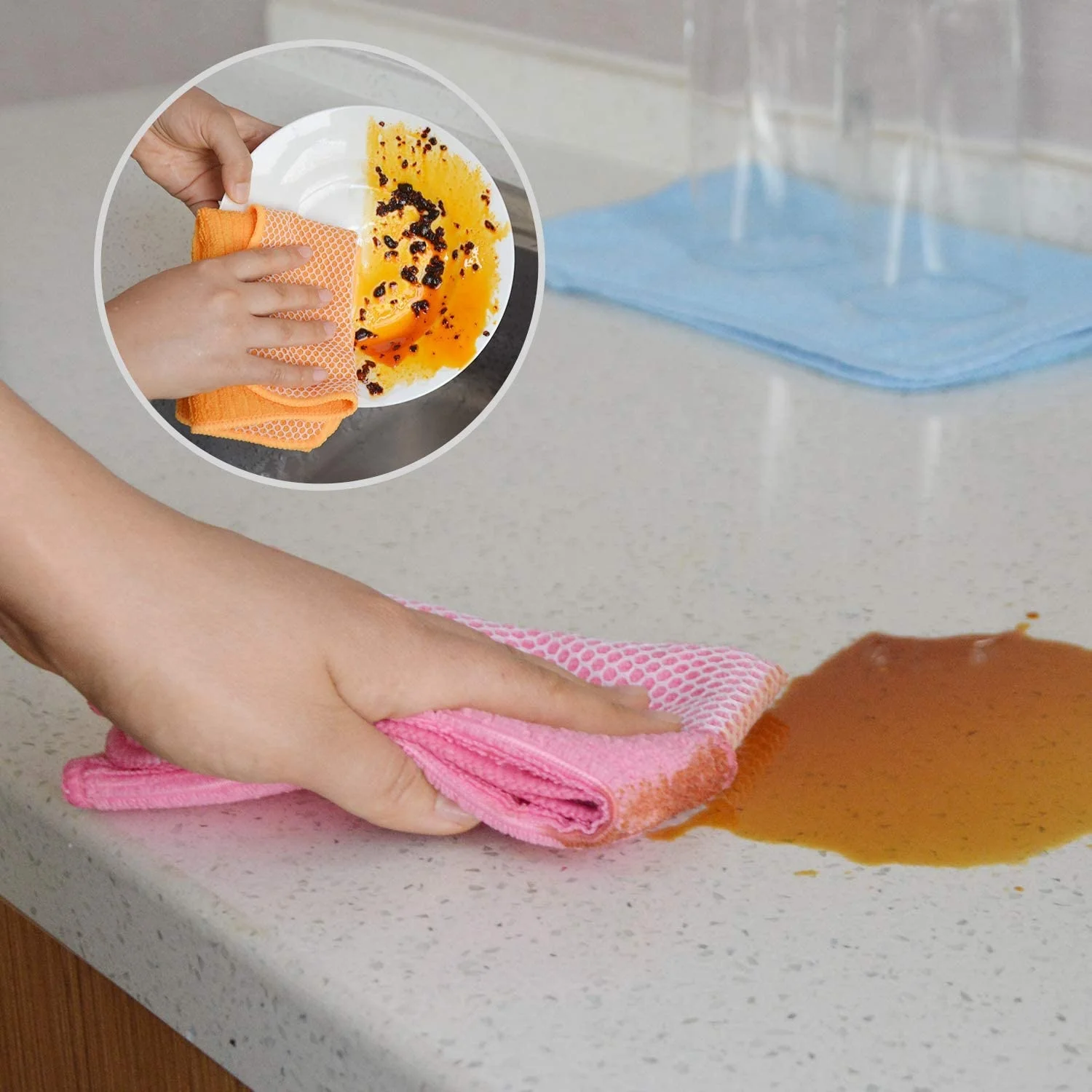 House hold items Microfiber Kitchen Dish Towels Microfiber Dish Cloths  Kichen Towel