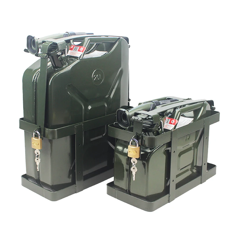 Steel Gasoline Fuel Tank Petrol Jerrycan 20 Liter 5 Gallon Gal Oil Jerry Can