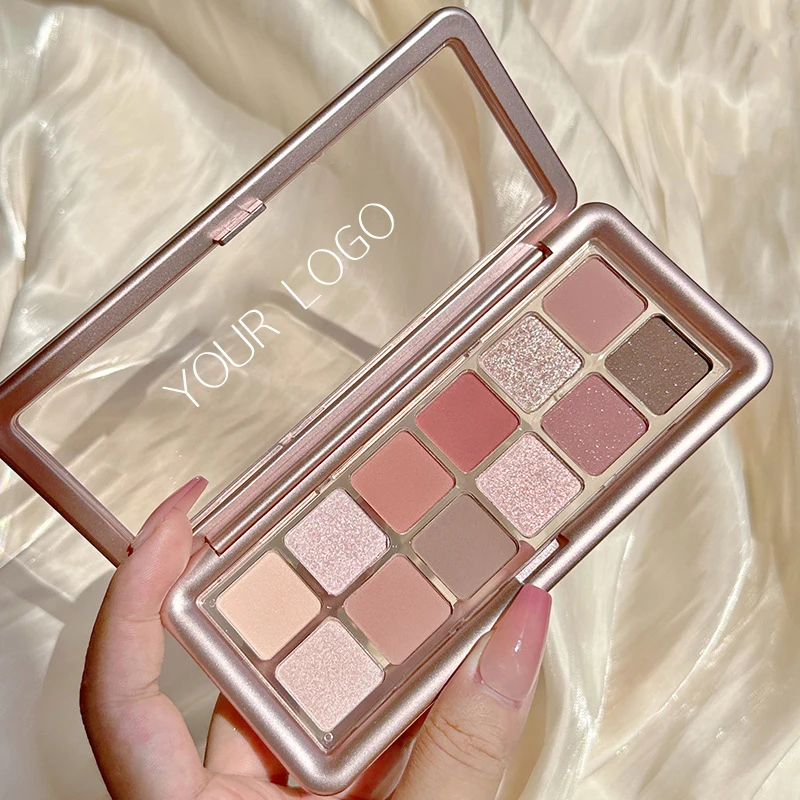 Private label eyeshadow base cosmetics 12 colors eyeshadow palette good quality  make your own logo  pigment eyeshadow