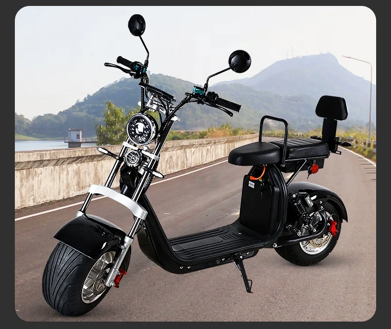 EEC approved citycoco electric scooter with 2000W power at 65km/h speed for adult
