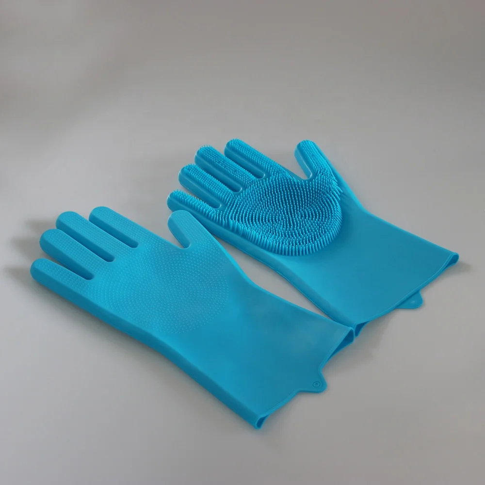 
Heat Resistant Dish Wash Silicone Household Rubber Gloves 