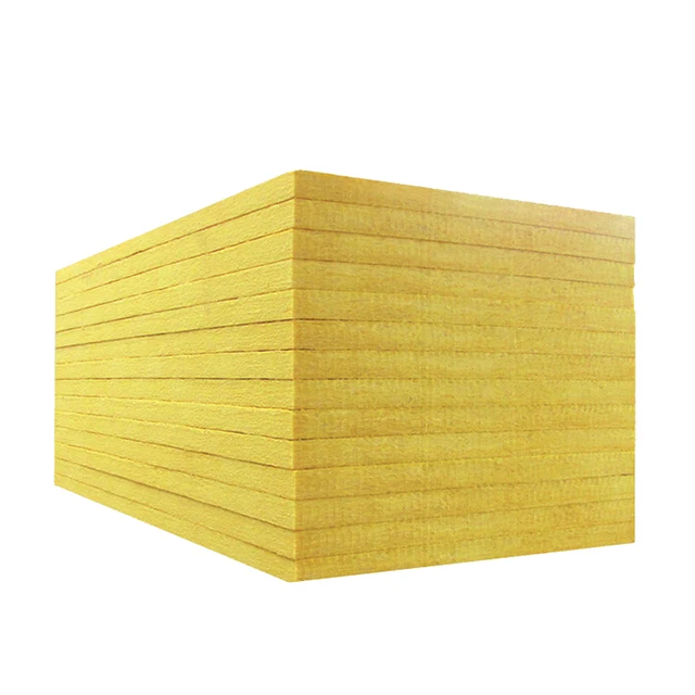 High-end quality glass wool board material, yellow thermal insulation material produced in China