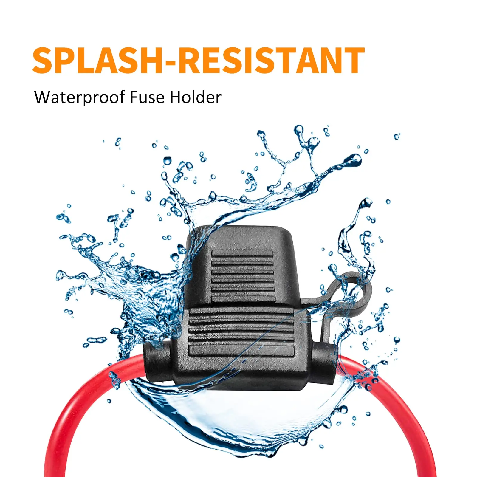 Yigao Inline Fuse Holder 12 AWG 10 Pack Automotive Replacement Fuse Holder with 30A ATC/ATO Blade Fuse