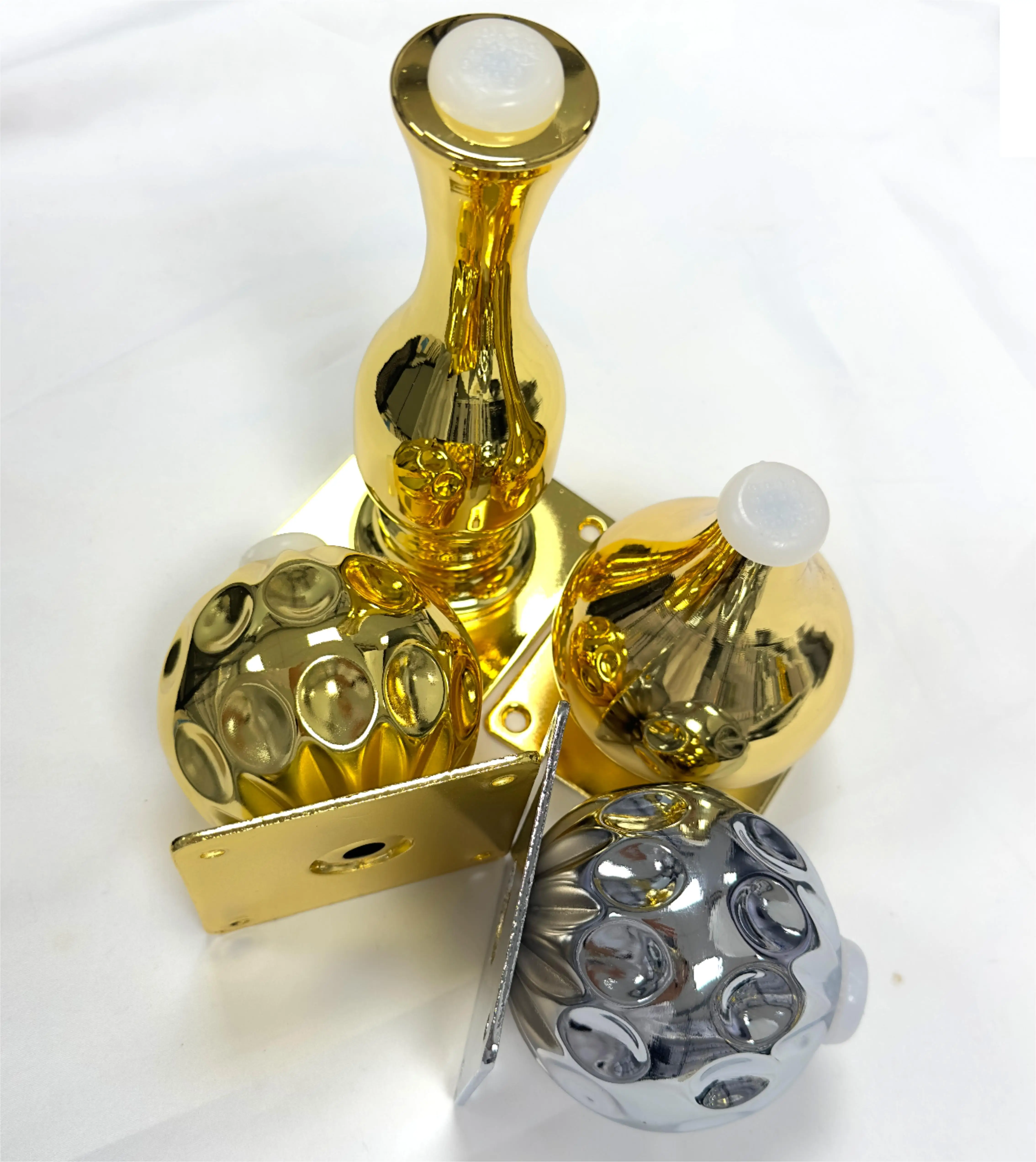 Wholesale OEM Round Metal Modern Couch Legs for Various Cabinet Legs Gold Metal Iron Sofa Leg for Furniture Sofa Bed Accessories