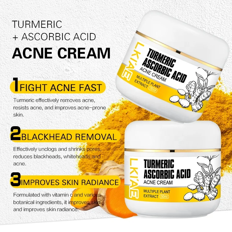 Ailke Cleansing Chinese Face Creams Treatment Anti Acne Removing Turmeric Cream For Sensitive Skin
