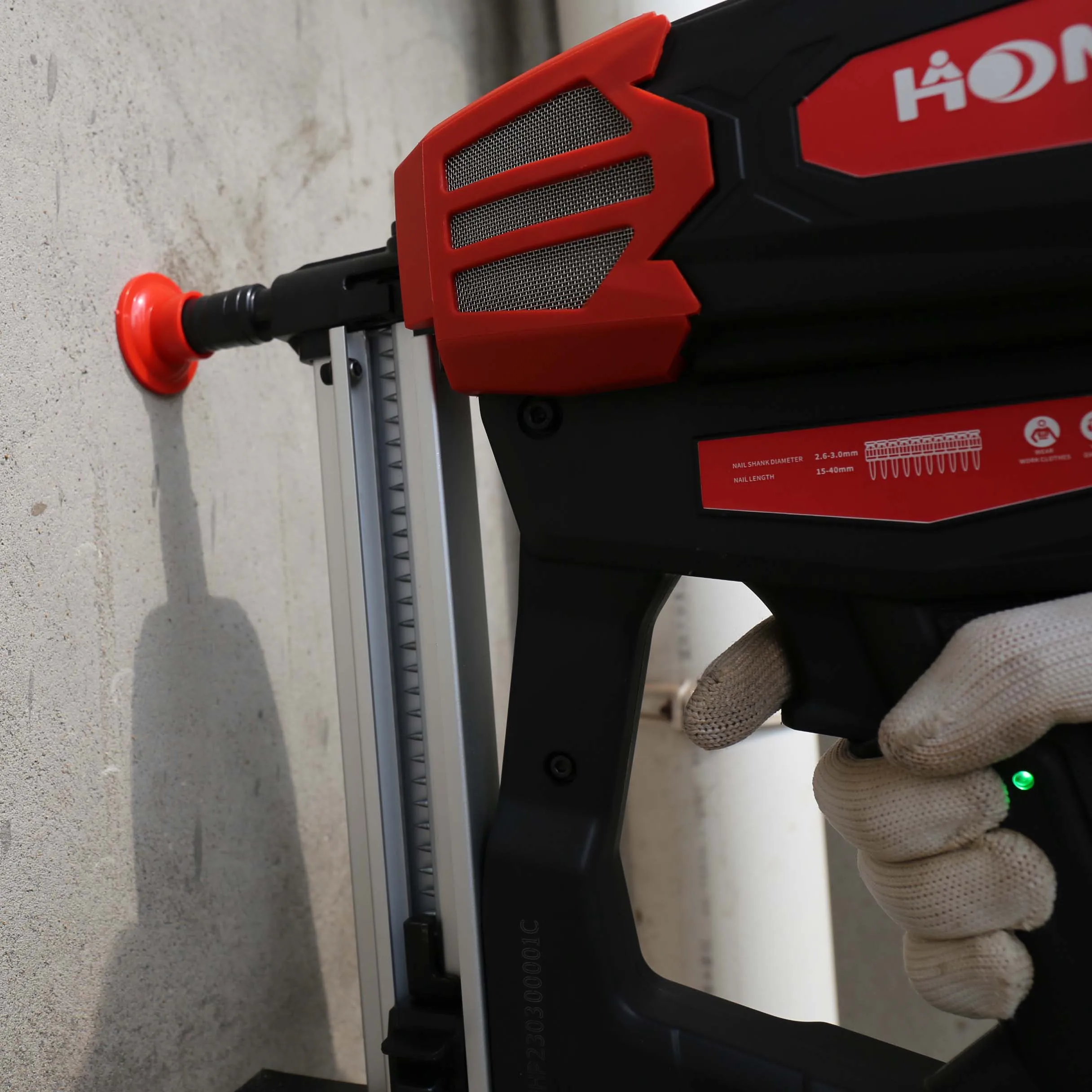 Cordless  Gas Mounting  Gun fuel cell nailers construction tools with multi-function nozzle