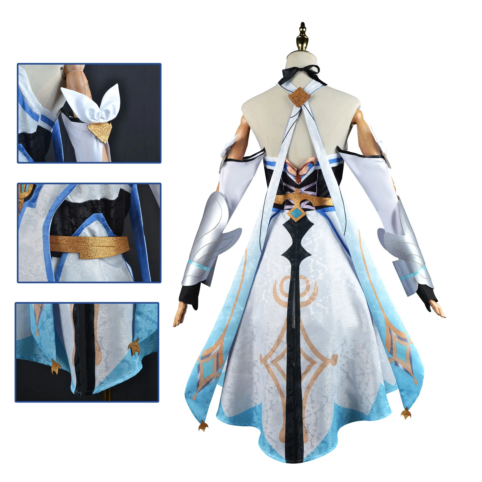 Anime Genshin Impact Cosplay Costume Game Clothes Genshin Dress Wig Full Set Outfits Party Costumes