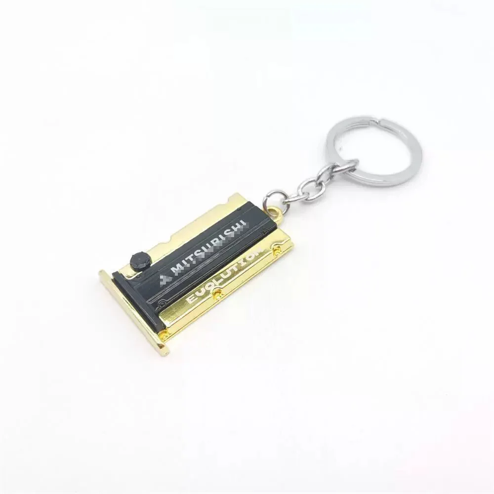 Automobile engine cover modeling simulation metal creative key chain forHonda Mitsubishi