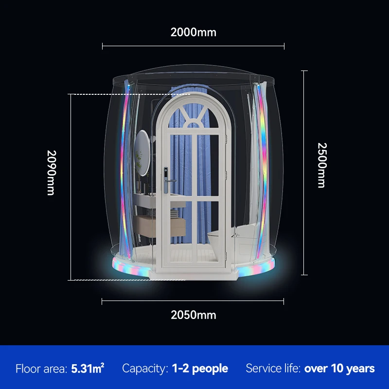 Mini pc dome tent bubble tent house igloo tent dome for shower room