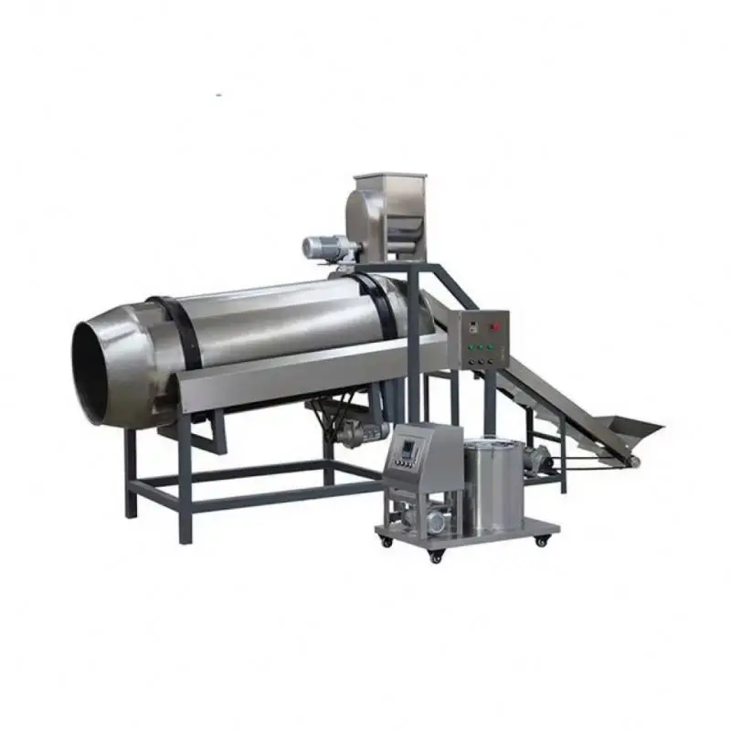 Original factory manufacturer drum coating and seasoning pop corn flavoring tea dog food flavour machine for snack food