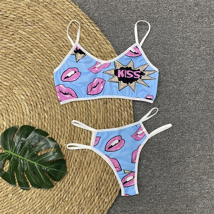 2022 New Arrival Suspender Nightwear Two 2 Piece Cartoon Pajama girls sexy pajamas underwear Shorts Sets For Women