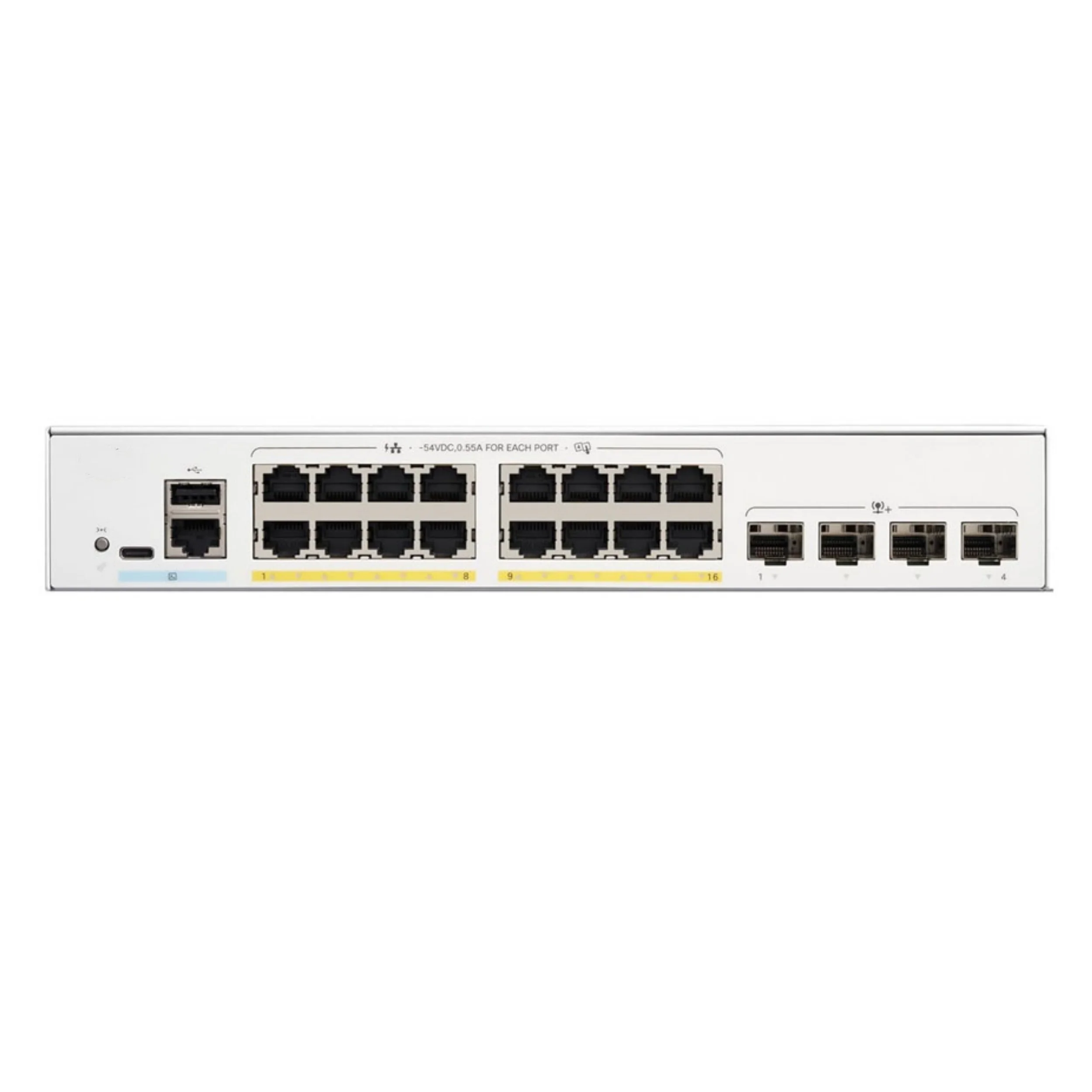 C1300-16P-4X заводской новый герметичный 16-портовый гигабитный Ethernet PoE 4x10GE SFP управляемый переключатель