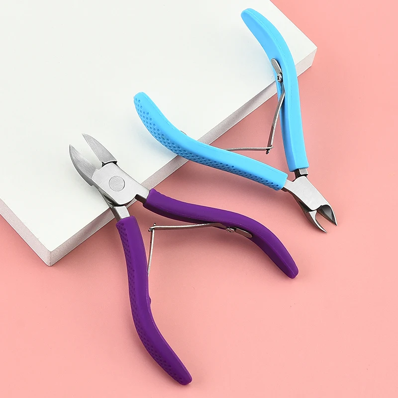 Factory cheap sale multifunctional yellow mini needle nose dead skin pliers