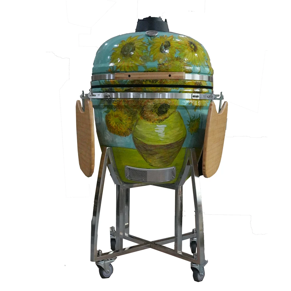 Auplex Kamado bbq 23 Inch Large Garden komodo kitchen barbeque grill outdoor charcoal grill barbecue