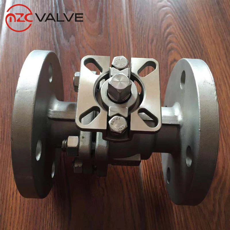 2 шт. фланцевый конец с прямой монтажной площадкой ISO5211 шаровой клапан Pn16