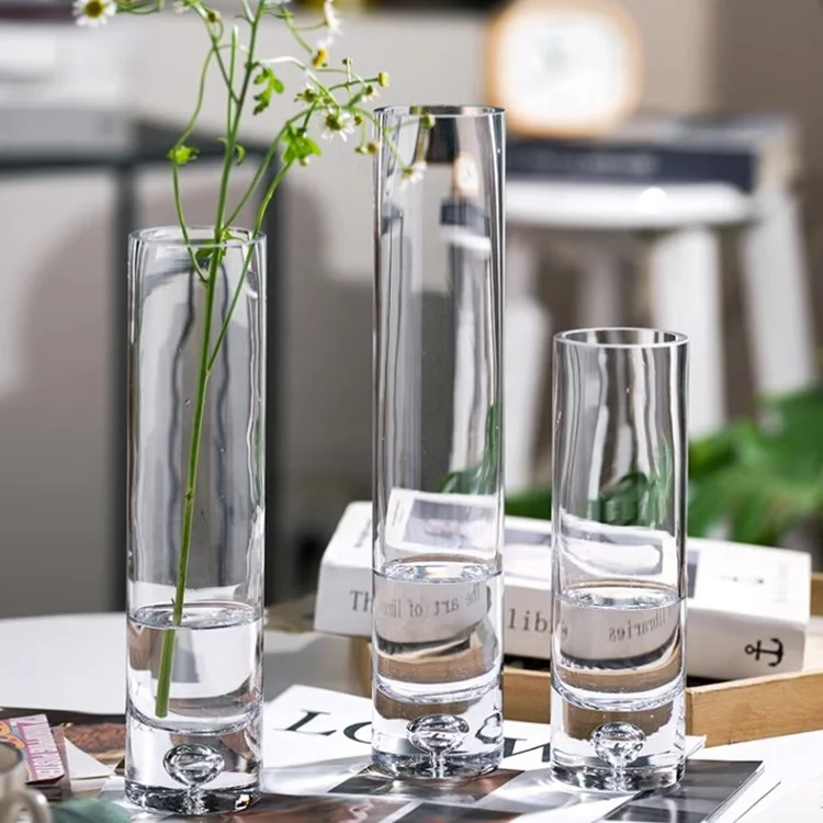 wholesale flower vase crystal vases cylinder vases for flowers home decor luxury