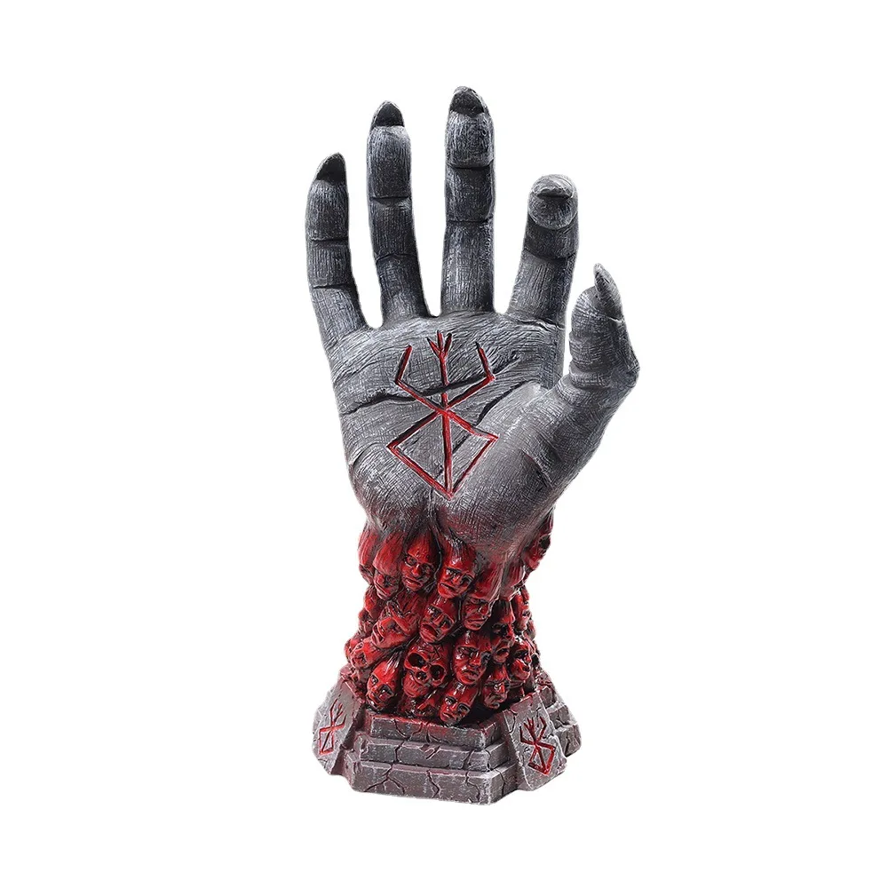 25cm Halloween Holiday Desktop Decorations Ornaments Berserk Hand of God Resin Crafts Holiday Gifts