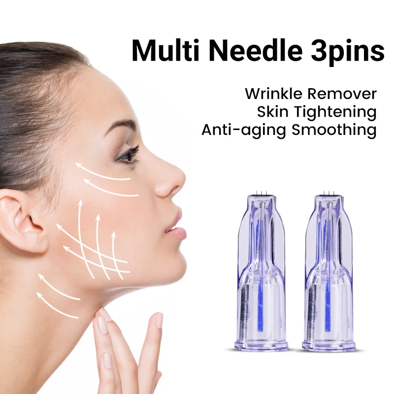Medical and safety multi needle 3 pin for blood collection or mesotherapy hyaluronic acid filler injection