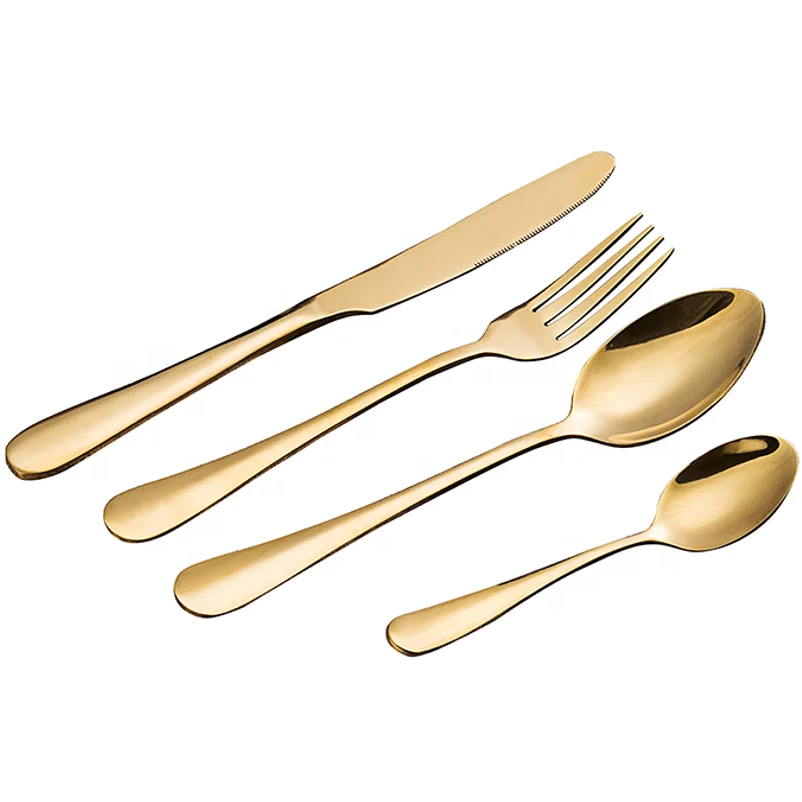 Wholesale Restaurant Hotel Cutlery Silverware Stainless Steel Flatware Set for Wedding with Gift Box Set