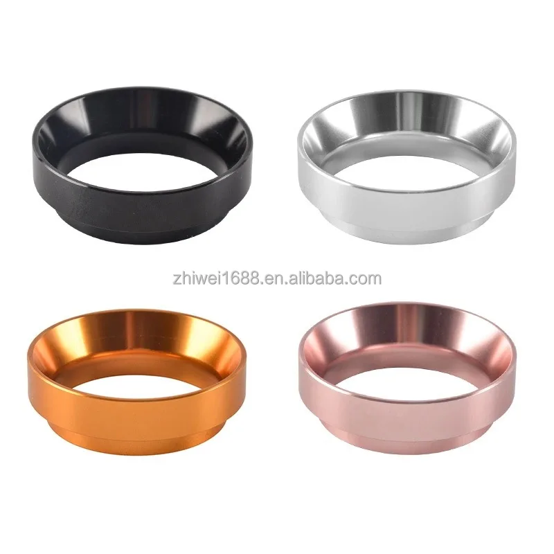 Hot Selling Coffee Powder Dosing Ring Aluminum coffee dosing ring silver color espresso dosing funnel with Magnetic