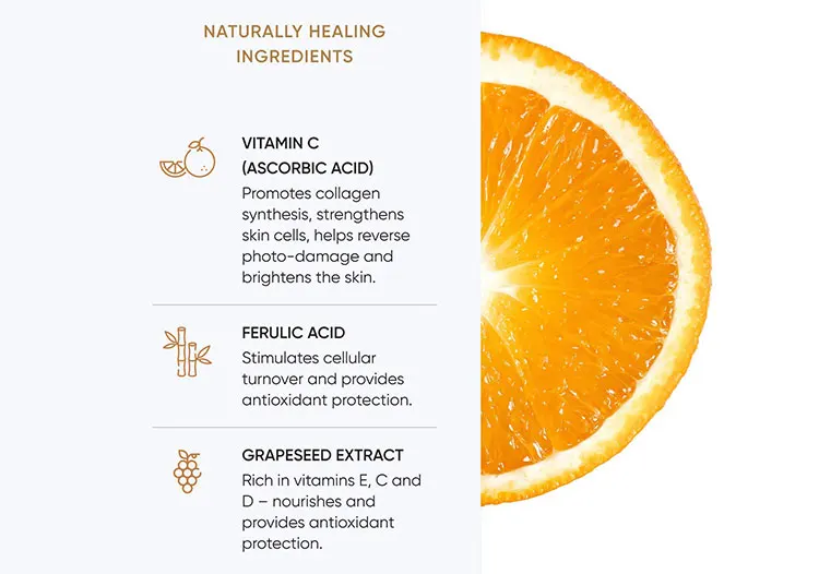 OEM ODM Private Label Vitamin E Ferulic Acid Green Tea Anti Inflammatory Hydrating Soothing L-Ascorbic Acid Face Vitamin C Serum