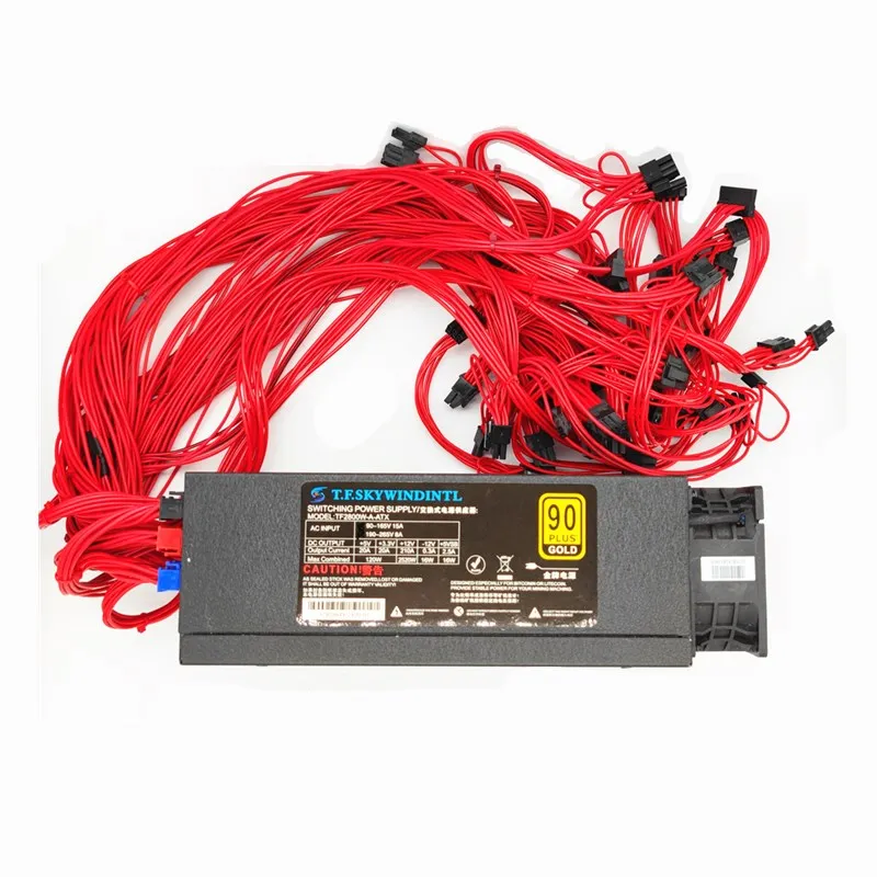 2800W PC Power Supply Modular ATX Switch power supply 12 GPU 2800w power psu 80plus