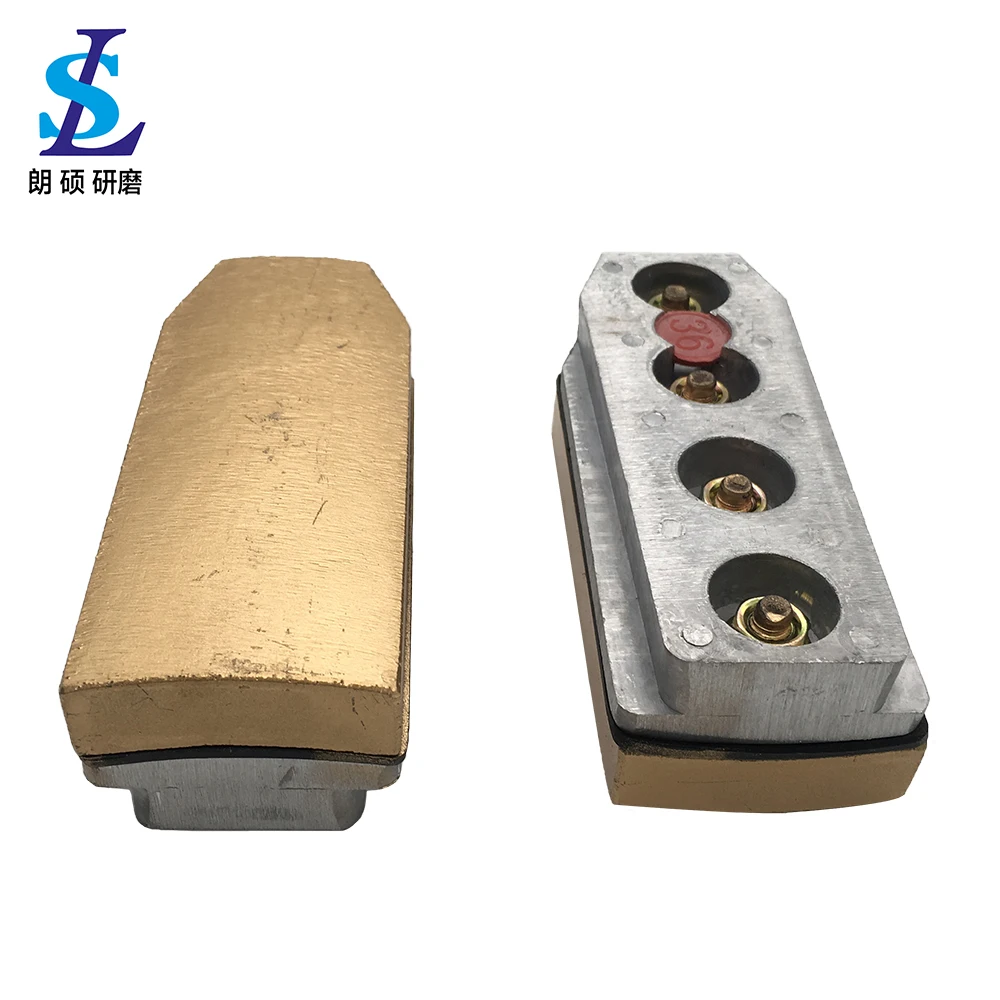 L140mm Diamond Abrasive Fickert Brick Sanding Block Frankfurt Metal Bond For Granite Grinding And Polishing