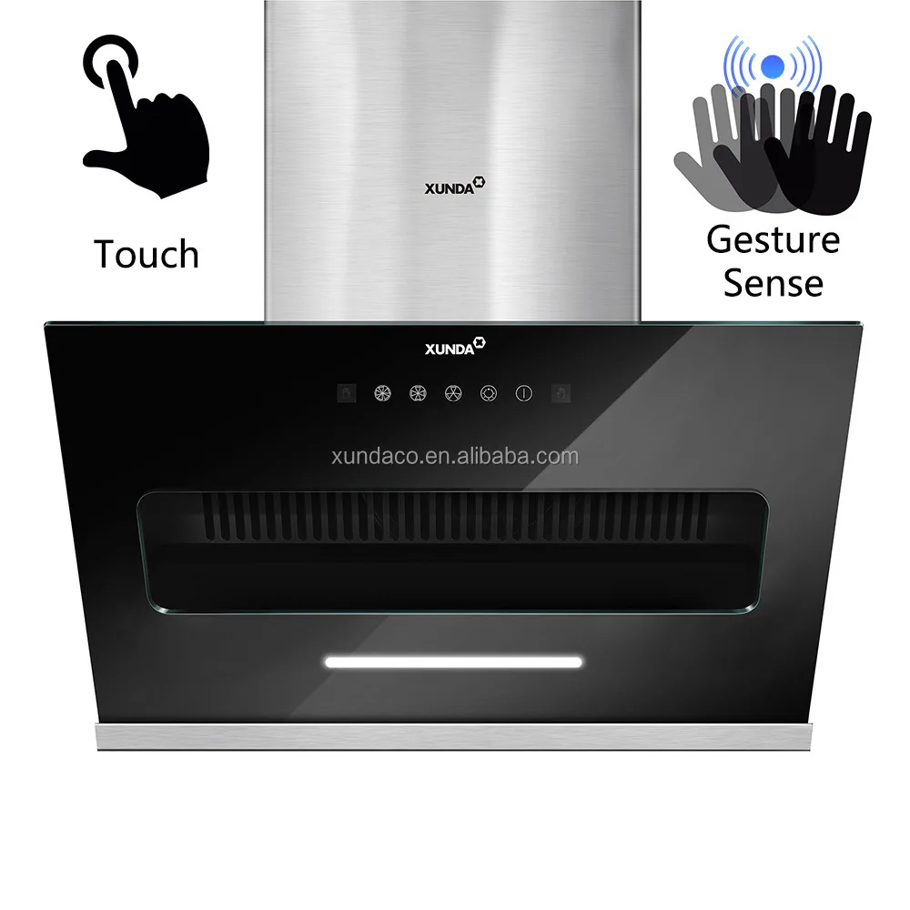 Xunda Chimney Sense Control Gesture Sense Control Hood Fan Wall Mounted Range Hood Kitchen Exhaust