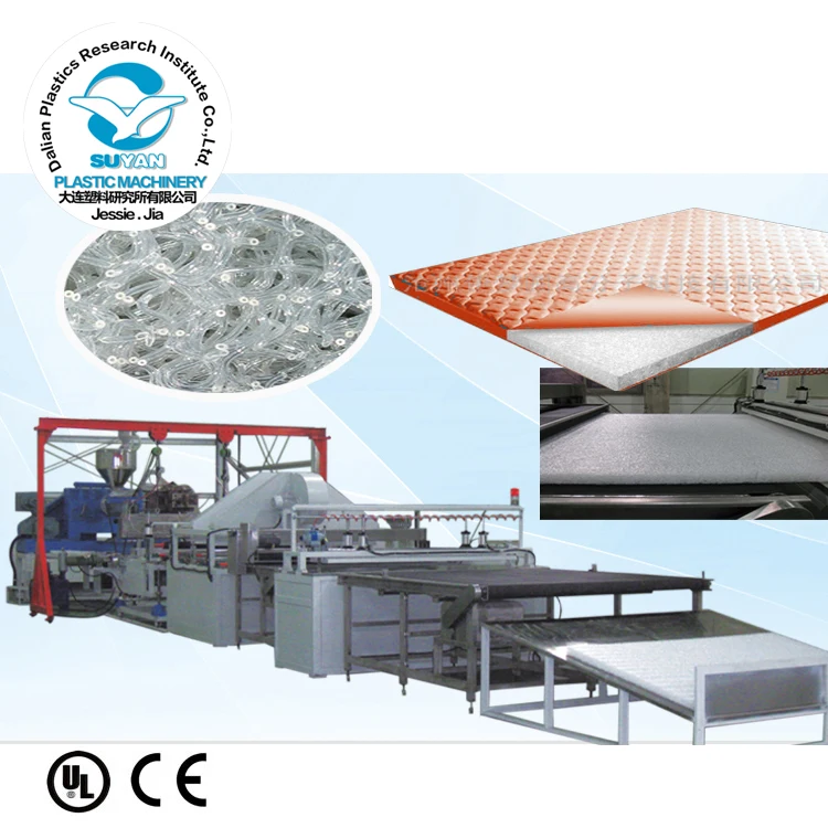 Plastic bed mat machine EVA elastomer mattress production machinery POE mattress production line polymer mattress machine