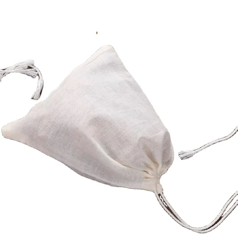 Wholesale Reusable Cotton Tea Bag Packaging Empty Herbal Tea Packaging Filters Environment-Friendly Element for Tea Lovers