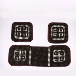 Car seat cover ventilation universal style cool hand-knitted car seat cushion three-piece set bodhi mbx mat