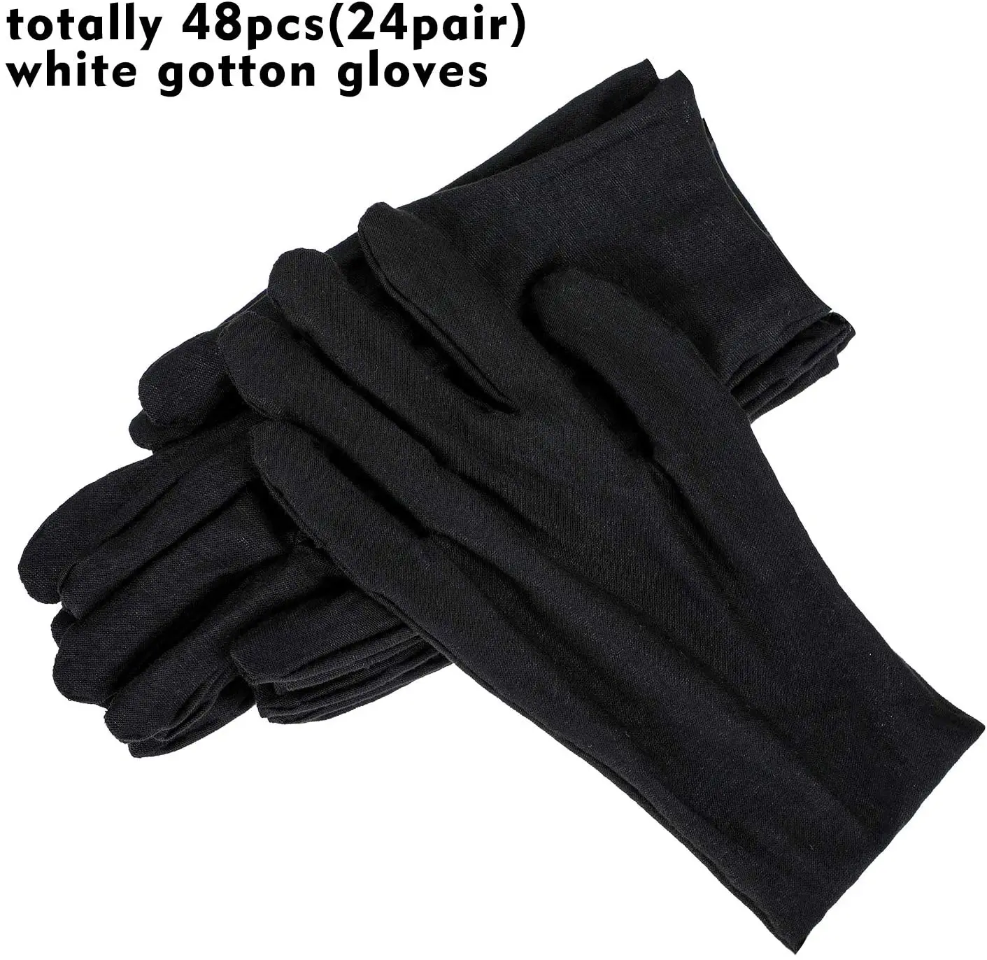 Custom logo polishing black watch gloves premium microfiber jewelry gloves wholesale