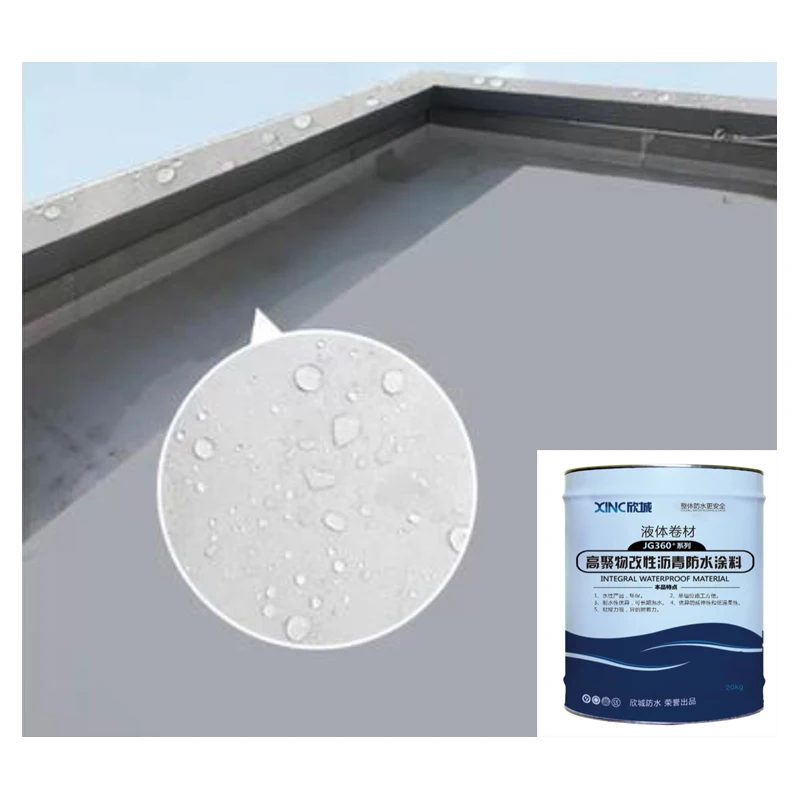 Industrial Design Polymer Modified Asphalt Waterproof Coating with Simple Construction Also Known as Liquid Coil