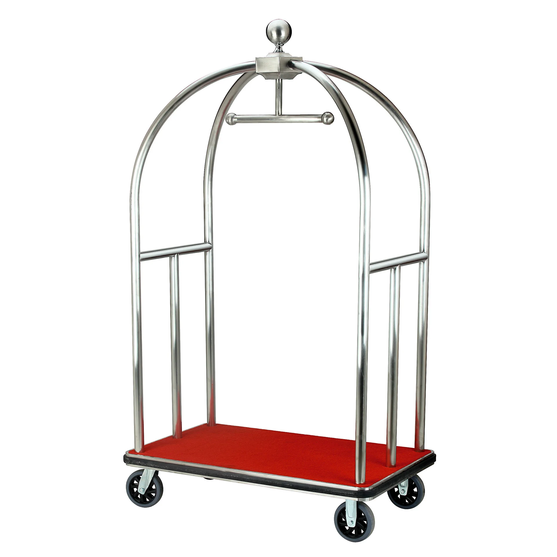 High Quality Luggage Cart For Hotel Luggage Trolley Cart Metal Push Luggage Carts Cheap Price