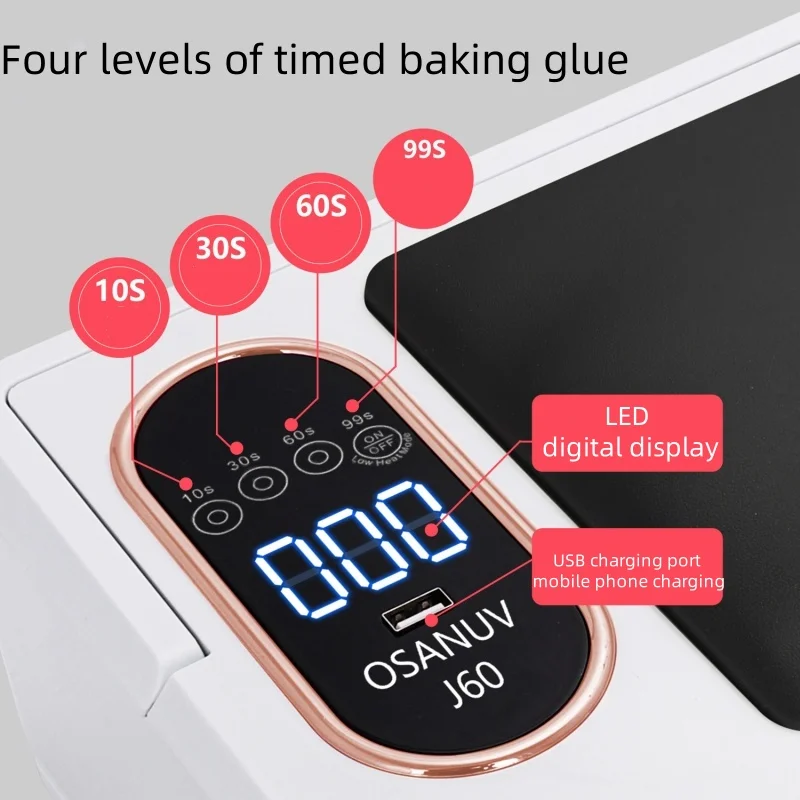 288w Uv Led Nail Lamp Professional Gel Nail Lamp Nail Desk Lamp Dual Light Source
