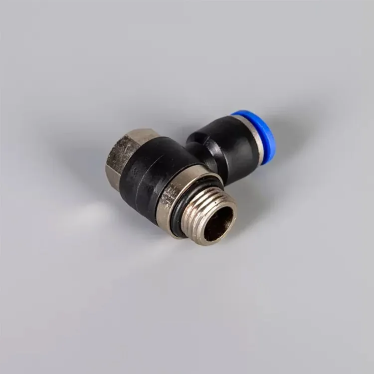 Printing Shops Plastic Hexagon Elbow Pipe Pneumatic Air Gas Push Fitting Pneumatic Fitting