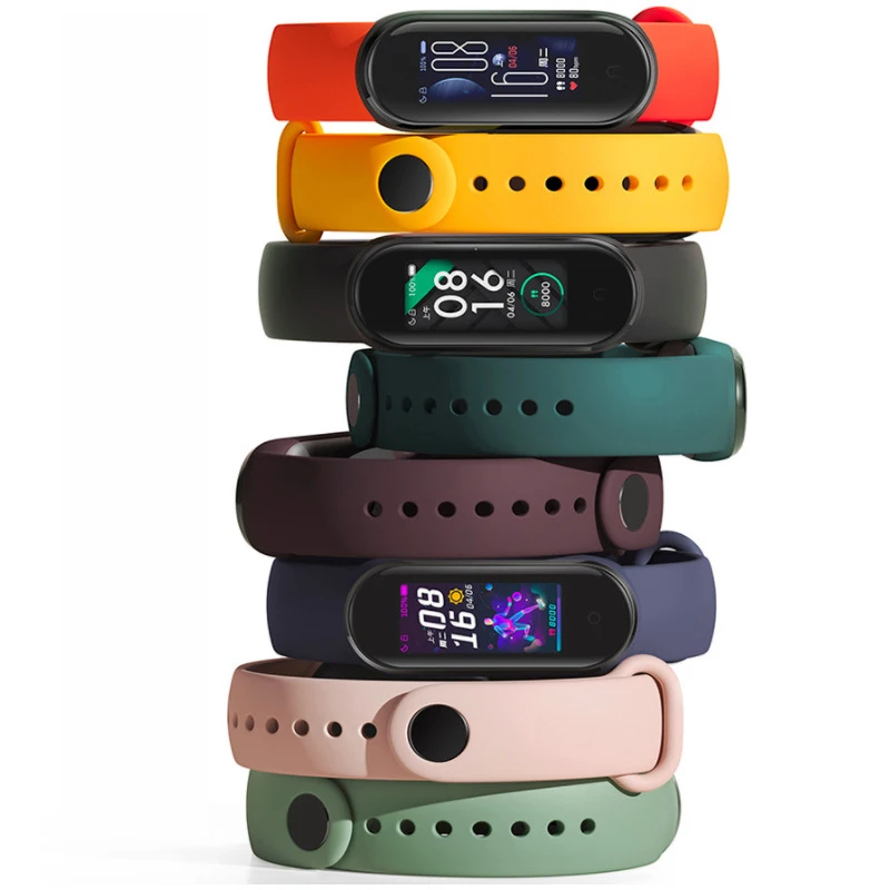 LAIHE Armband New Arrival Elastic Custom Design Silicone unisex Sport Watch Band For Mi Band 5