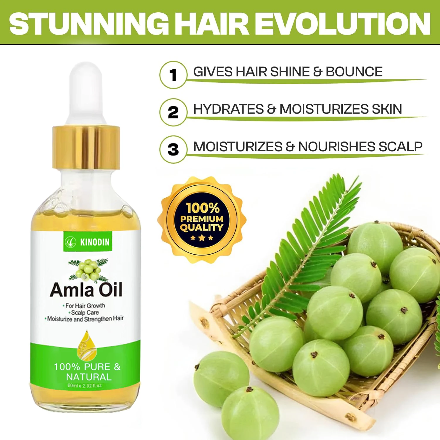 Original Amla Oil For Hair Growth Bald Oil India Gooseberry Anti Hair Loss Scalp Treatment Alma Hair Oil