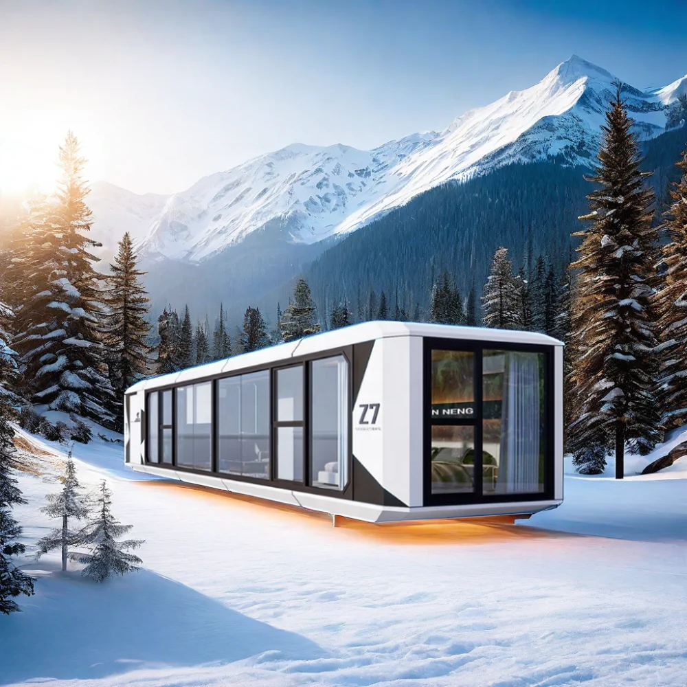 High Quality Prefabricated Steel Structure Mobile Home Customised Space Cabins Modular Vacation Resort House Hotel Applications