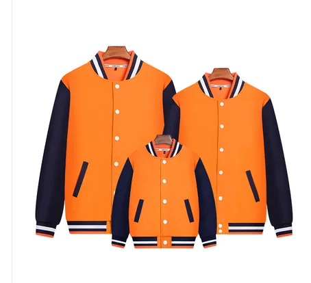 Бейсбольная куртка с логотипом на заказ для девочек и мальчиков, на весну и осень, семейные сочетающиеся бейсбольные куртки для папы, мама и я, одежда для маленьких мальчиков, пальто
